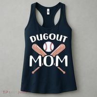 Funny Mom Dugout Mom Baseball Cool Baseball Mom Women's Tank Top thumb 3