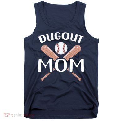 Funny Mom Dugout Mom Baseball Cool Baseball Mom Tank Top