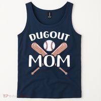 Funny Mom Dugout Mom Baseball Cool Baseball Mom Tank Top thumb 2