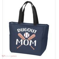Funny Mom Dugout Mom Baseball Cool Baseball Mom Tote Bag thumb 3