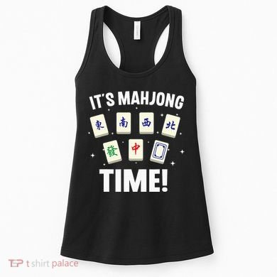 Funny Mahjong Design For Mahjong Game Player Lover Women's Tank Top