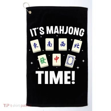 Funny Mahjong Design For Mahjong Game Player Lover Golf Towel