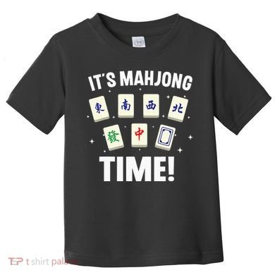 Funny Mahjong Design For Mahjong Game Player Lover Toddler T-Shirt