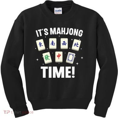 Funny Mahjong Design For Mahjong Game Player Lover Kids Sweatshirt