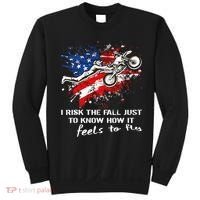 Funny Motocross Dirtbike Motorcycle MX Us Flag Sweatshirt thumb 0