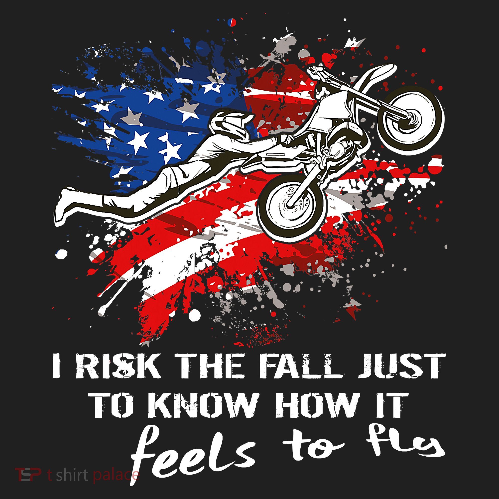 Funny Motocross Dirtbike Motorcycle MX Us Flag Beanie