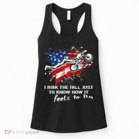 Funny Motocross Dirtbike Motorcycle MX Us Flag Women's Tank Top thumb 0