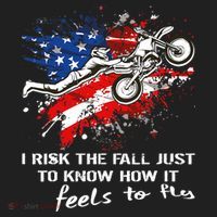 Funny Motocross Dirtbike Motorcycle MX Us Flag Golf Towel thumb 3