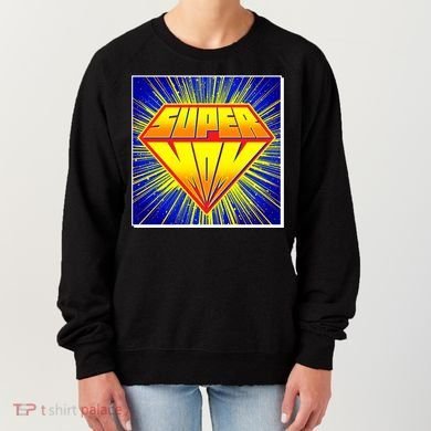 Funny Mother's Day Super Mom Pop Art Comic Panel Women's Sweatshirt