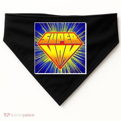 Funny Mother's Day Super Mom Pop Art Comic Panel USA-Made Doggie Bandana