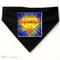Funny Mother's Day Super Mom Pop Art Comic Panel USA-Made Doggie Bandana thumb 0