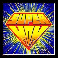 Funny Mother's Day Super Mom Pop Art Comic Panel USA-Made Doggie Bandana thumb 2