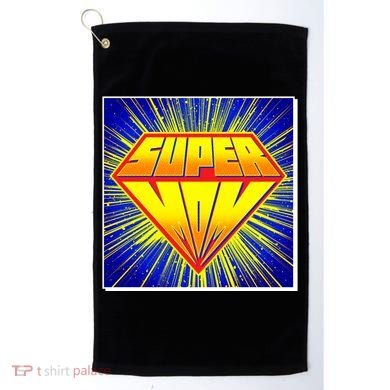 Funny Mother's Day Super Mom Pop Art Comic Panel Golf Towel