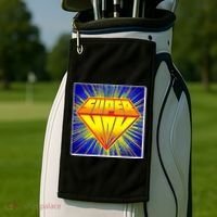 Funny Mother's Day Super Mom Pop Art Comic Panel Golf Towel thumb 2