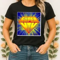Funny Mother's Day Super Mom Pop Art Comic Panel Women's T-Shirt thumb 2