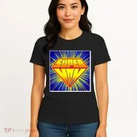Funny Mother's Day Super Mom Pop Art Comic Panel Women's T-Shirt thumb 4