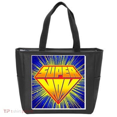 Funny Mother's Day Super Mom Pop Art Comic Panel Bag