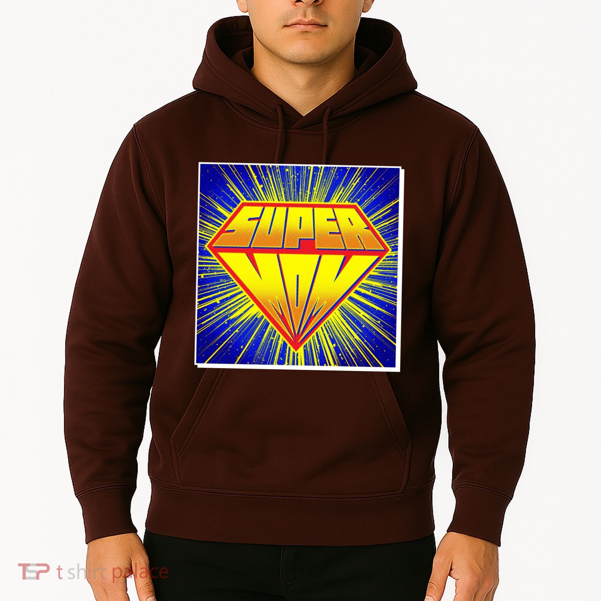 Funny Mother's Day Super Mom Pop Art Comic Panel Hoodie