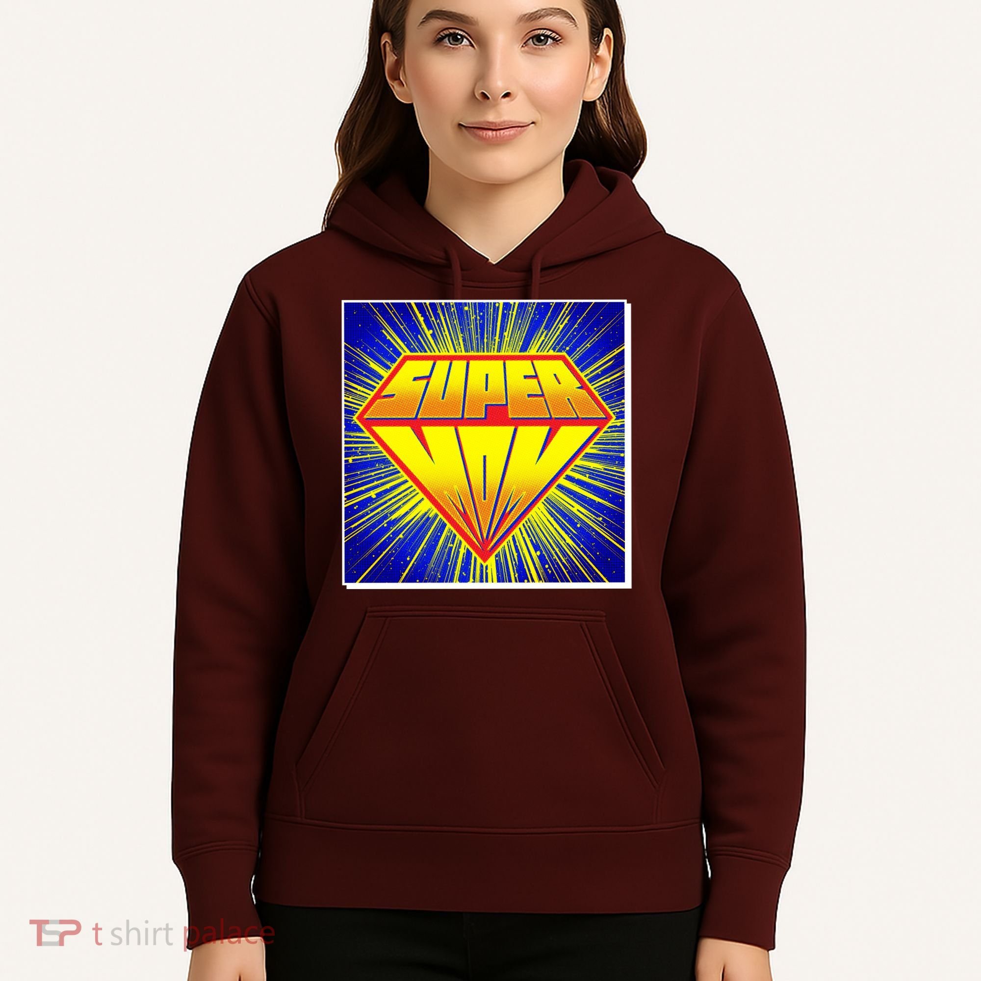 Funny Mother's Day Super Mom Pop Art Comic Panel Hoodie