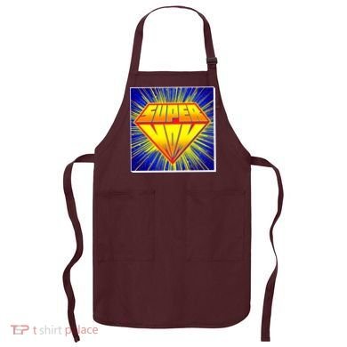 Funny Mother's Day Super Mom Pop Art Comic Panel Apron