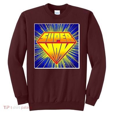 Funny Mother's Day Super Mom Pop Art Comic Panel Sweatshirt
