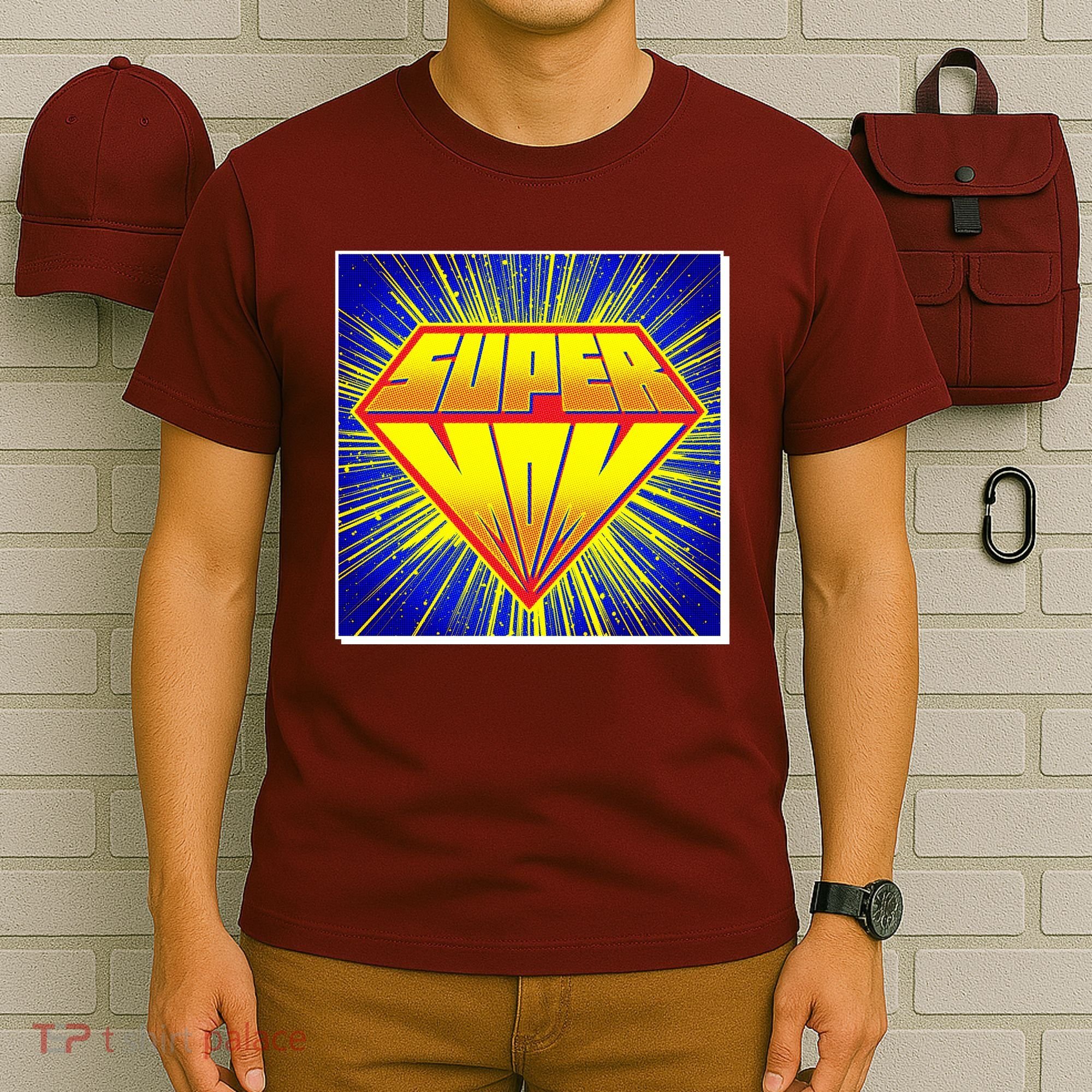 Funny Mother's Day Super Mom Pop Art Comic Panel T-Shirt