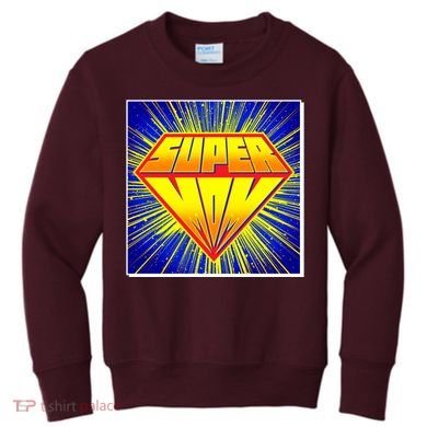 Funny Mother's Day Super Mom Pop Art Comic Panel Kids Sweatshirt