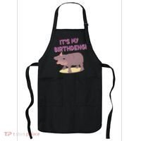 Funny Moo Deng Baby Hippo Cute ItS My Birthday Birthdeng Apron thumb 0
