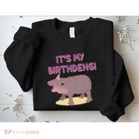 Funny Moo Deng Baby Hippo Cute ItS My Birthday Birthdeng Sweatshirt thumb 2