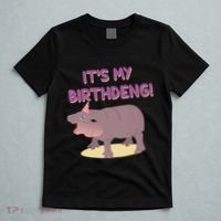Funny Moo Deng Baby Hippo Cute ItS My Birthday Birthdeng T-Shirt thumb 5