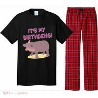 Funny Moo Deng Baby Hippo Cute ItS My Birthday Birthdeng Pajama Set thumb 0