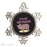 Funny Moo Deng Baby Hippo Cute ItS My Birthday Birthdeng Ornament thumb 0