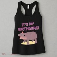 Funny Moo Deng Baby Hippo Cute ItS My Birthday Birthdeng Women's Tank Top thumb 3