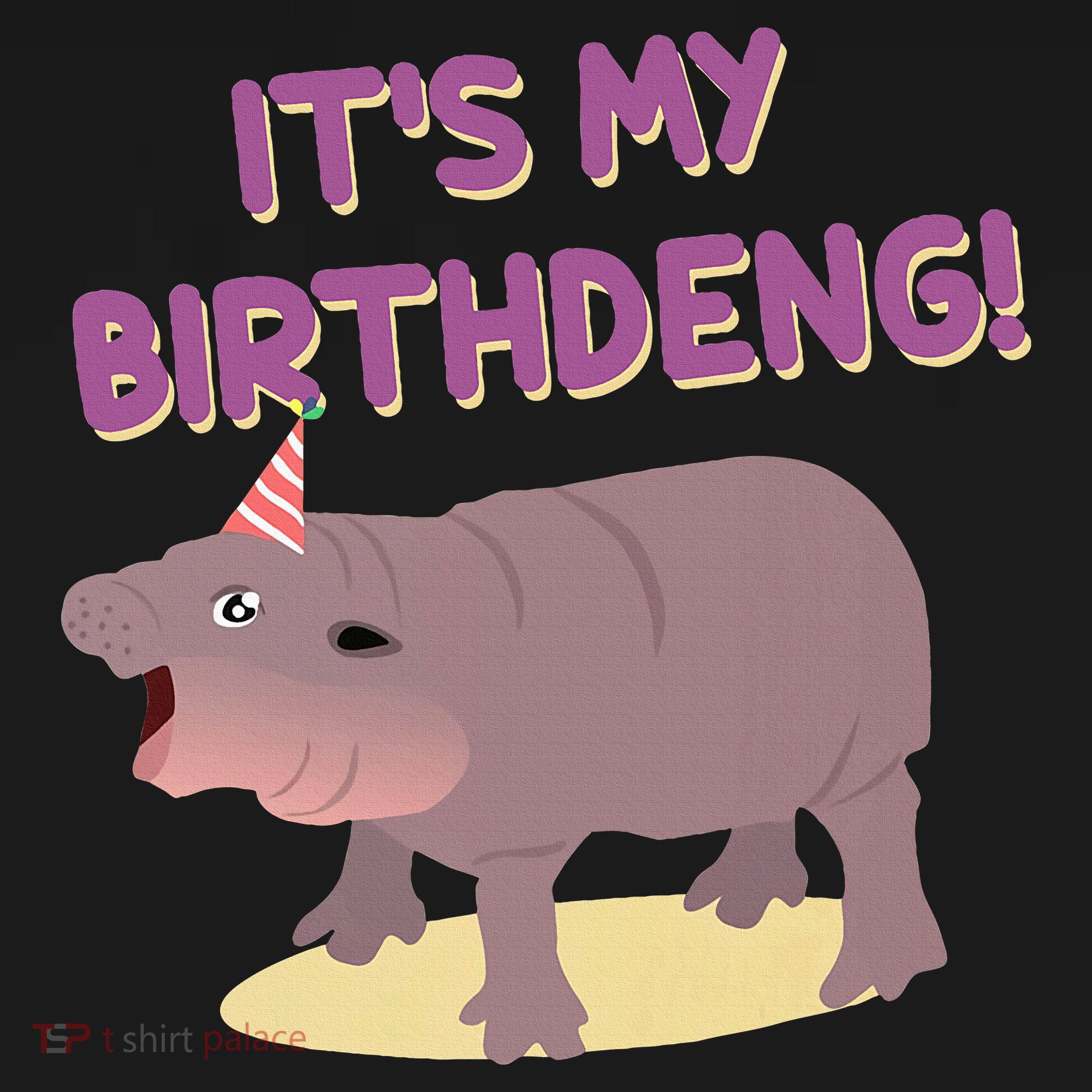 Funny Moo Deng Baby Hippo Cute ItS My Birthday Birthdeng Women's Tank Top