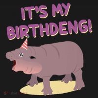 Funny Moo Deng Baby Hippo Cute ItS My Birthday Birthdeng Visor thumb 3