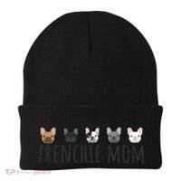 Frenchie Mama Dog Mom Funny French Bulldog Mama Gift Beanie thumb 0