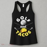 Funny Mexican Dish Favorite Sport Golfer Golf And Tacos Women's Tank Top thumb 3