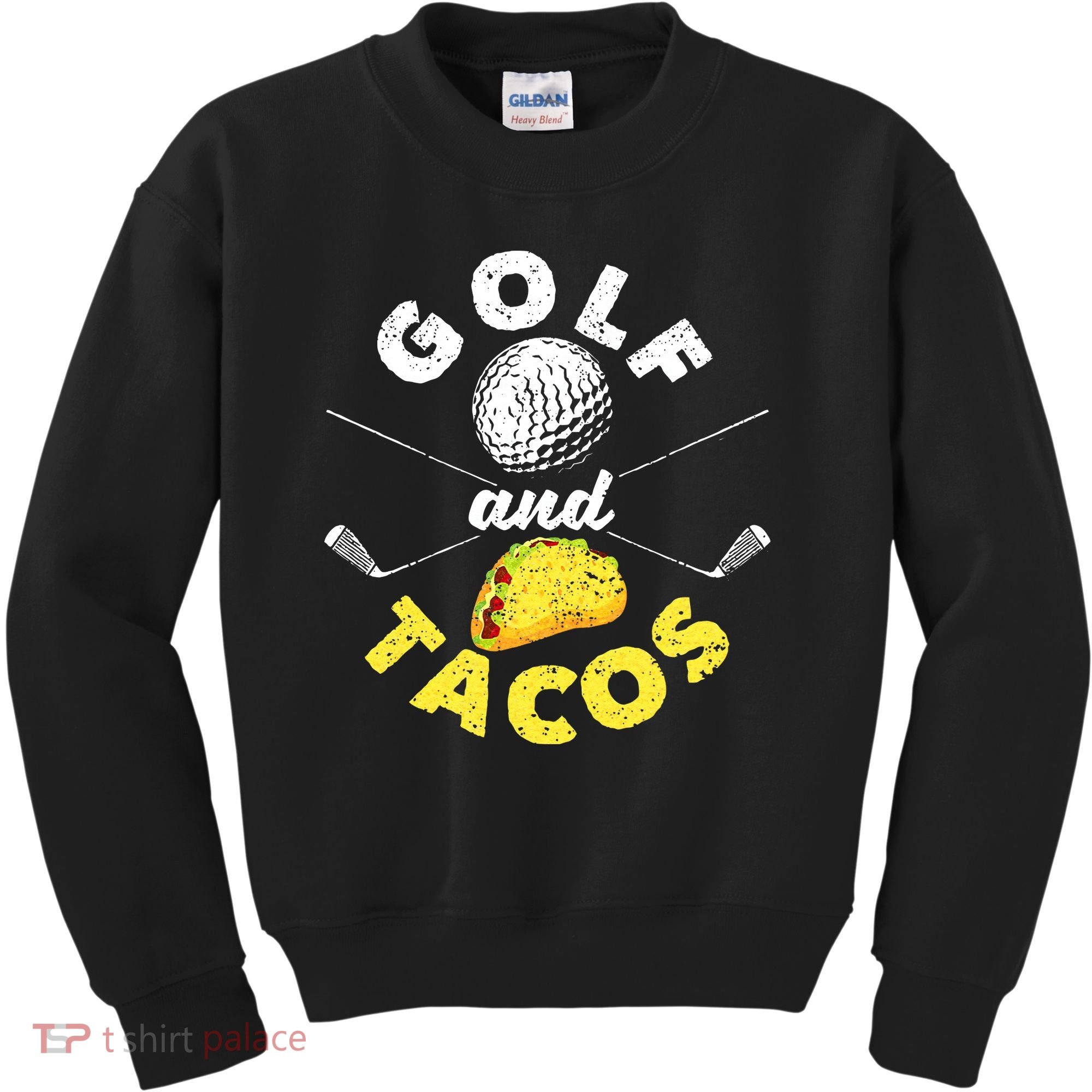 Funny Mexican Dish Favorite Sport Golfer Golf And Tacos Kids Sweatshirt