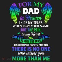 For My Dad In Heaven Touching Tribute For Passed Away Father Gift Hat thumb 2