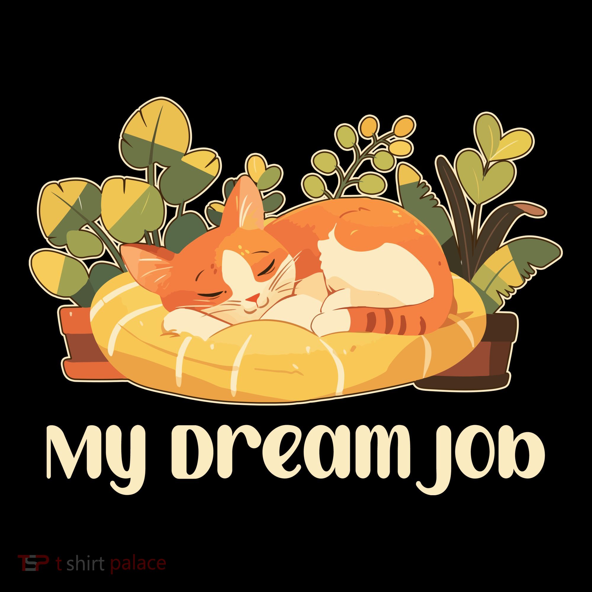 Funny My Dream Job Sleeping Cat Sweatshirt