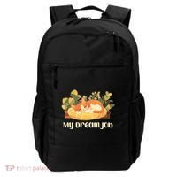 Funny My Dream Job Sleeping Cat Backpack thumb 0
