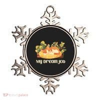 Funny My Dream Job Sleeping Cat Ornament thumb 0