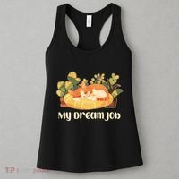 Funny My Dream Job Sleeping Cat Women's Tank Top thumb 3