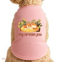 Funny My Dream Job Sleeping Cat Doggie Tank thumb 0