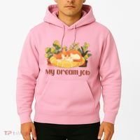Funny My Dream Job Sleeping Cat Hoodie thumb 2