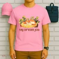 Funny My Dream Job Sleeping Cat T-Shirt thumb 6