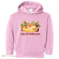 Funny My Dream Job Sleeping Cat Toddler Hoodie thumb 0
