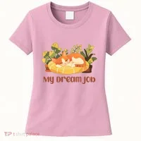 Funny My Dream Job Sleeping Cat Women's T-Shirt thumb 0
