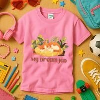 Funny My Dream Job Sleeping Cat Kids T-Shirt thumb 3