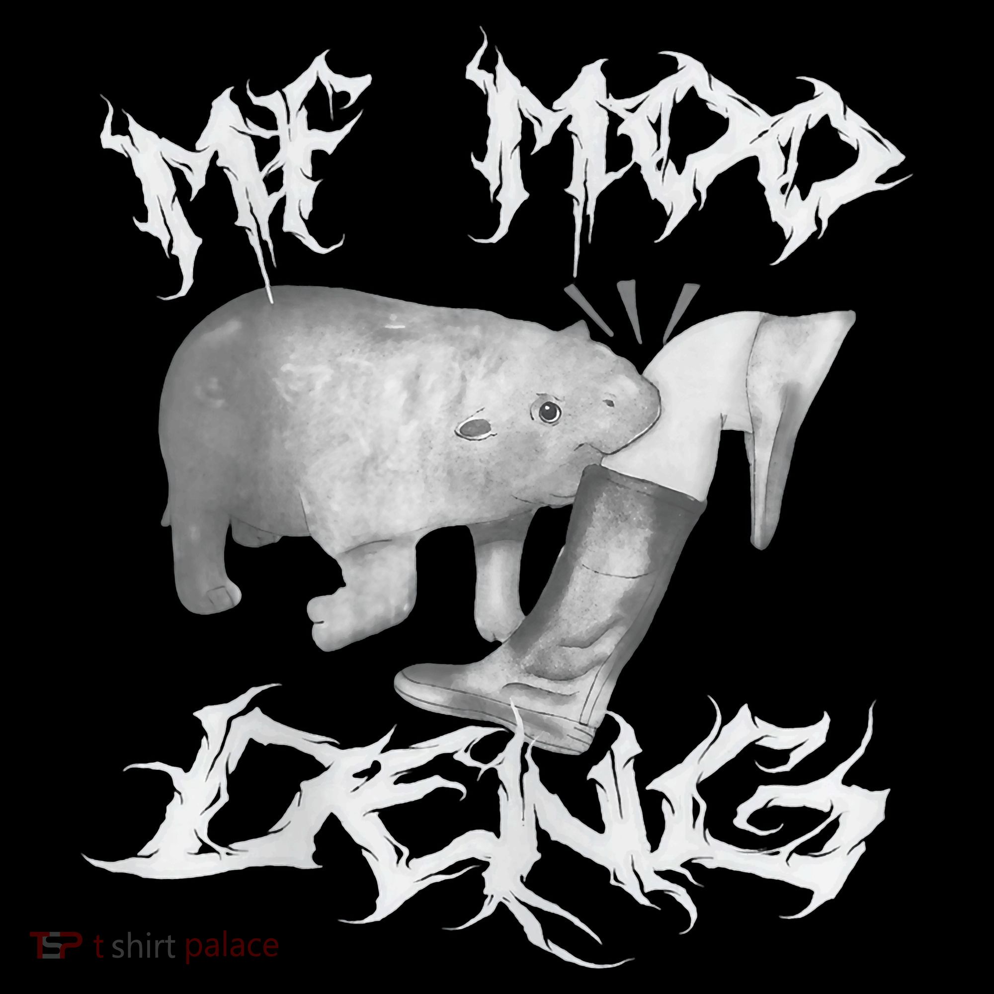 Funny Moo Deng (Metal) Hoodie